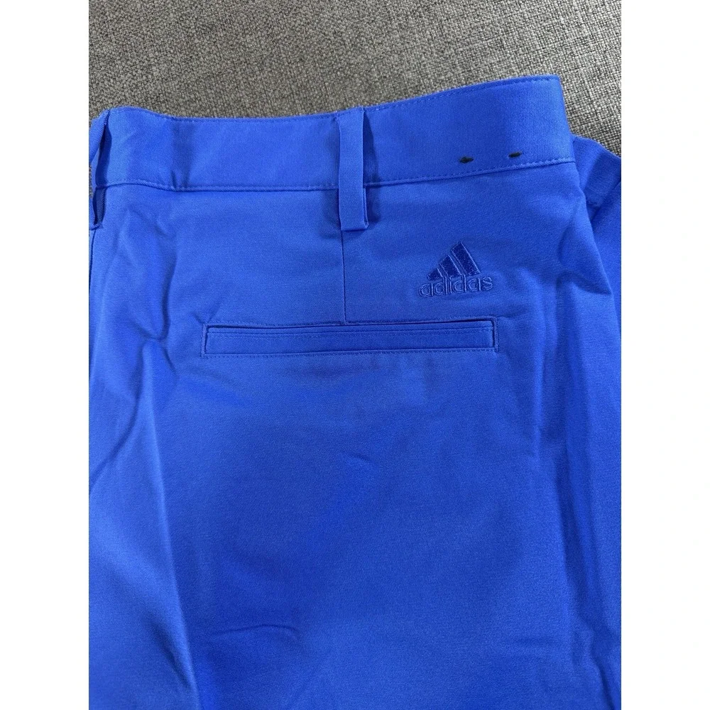 Adidas Golf Pants Men's 36x30 Blue Performance Stretch Flat Front Chino